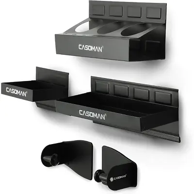 4x Magnetic Toolbox Shelf Tray | Paper Towel Holder Organiser Storage Hand Black • £57.99