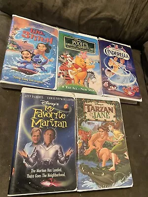 Lot Of 5 Walt Disney Collection Home Video VHS Tapes Clamshell • $4