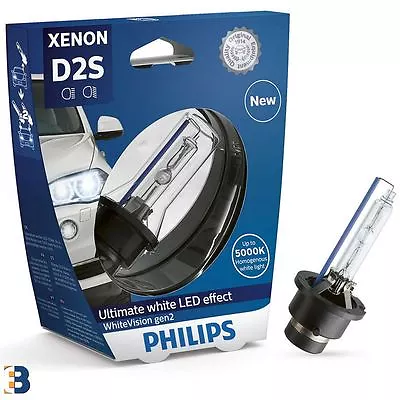 Philips D2S White Vision Gen2 85V 35W 5000K Xenon Lamp 85122whv2s1 1 Piece • $72.30