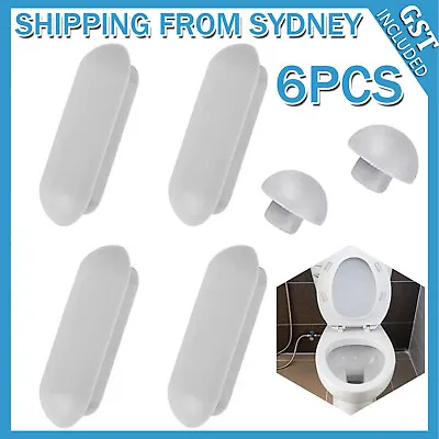 6pcs Toilet Seat Buffers Toilet Lid Cushion Accessories Pad Pack Stop-Bumper AU • $5.48
