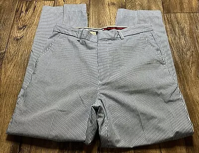 Tommy Hilfiger Pants Light Blue White Striped Tag 34/30 Measure 35/29.5 • $17.50
