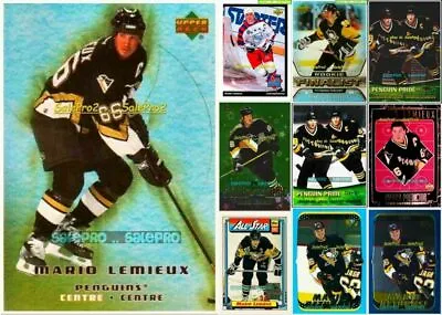 100+++ Mario Lemieux Singles Insert Promo Limited Game Jersey Lot You Pick List • $12.95