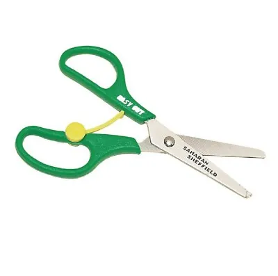 £3.50 • Buy Children's Left Handed Spring Clip Easy Cut Trainer Craft Scissors Steel Blade