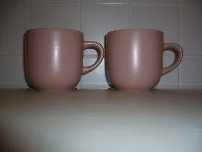 Set Of 2 Habitat Matte Pink Stoneware Mugs Brand New With Label • £9.99