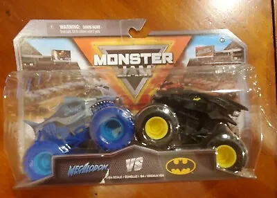 SPIN MASTER MONSTER JAM MEGALODON VS BATMAN 1/64 New Release Monster Truck • $19.99