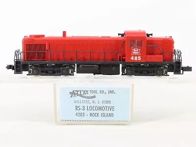 N Scale VTG ALCO RS-3 Diesel Locomotive #485 ATLAS 4203 ROCK ISLAND LINE LNIOB • $21.30