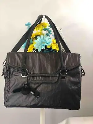£86.81 • Buy KIPLING  Super City  Black Nylon Multi-function Commute Shoulder Bag #TM5270