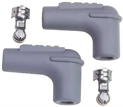 MSD 3311 Silicone 90 Degree Spark Plug Boots & Terminals Pair 2 • $13.27
