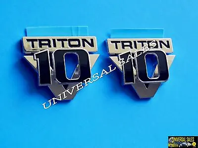 Pair Ford V10 Triton Super Duty F250 F350 F450 Emblem Badge New Oem 5c3z16720aa • $21.85