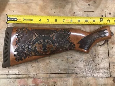 Mossberg 500 Bear + Wolf Engraved Stock • $85