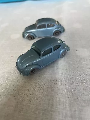 Vintage Matchbox Toys Diecast Models Volkswagen Beetle No.25 2 Cars • £10.50