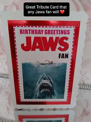 £3.95 • Buy Jaws Shark Birthday Card. Superb  !
