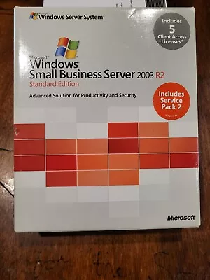 Microsoft Windows Small Business Server 2003 Standard Edition R2 5CAL Retail • $50