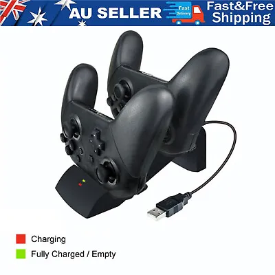 For Nintendo Switch Gamepad Charging Dock Station Pro Controller Charger Stand • $20.89