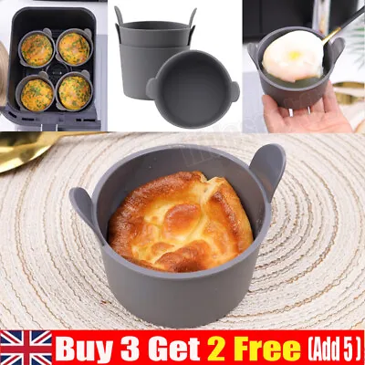 Air Fryer Silicone Egg Poacher Moulds Ramekins For All Air Fryer Ninja Kitchen • £3.57