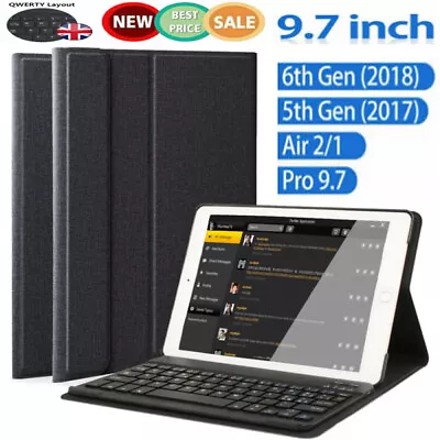 £13.90 • Buy UK Smart Case With Bluetooth Keyboard Cover For IPad 6th 5th Gen Air 2/1 Pro 9.7