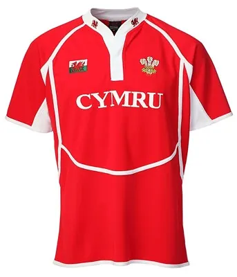 Kids Welsh Rugby Top Wales Rugby Shirt COOLDRY RED 6 Nations Boys Girls Youth • £14.99