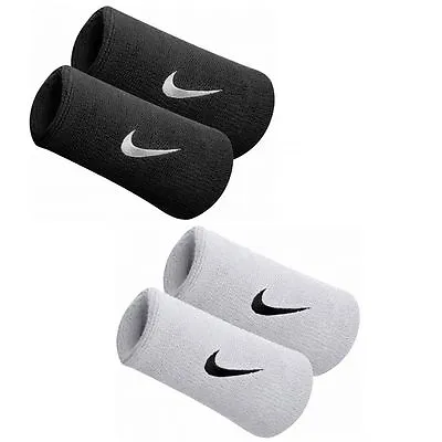 Nike Tennis Badminton Swoosh Double-Wide Wristband Sweatbands Squash Headband • $26.58