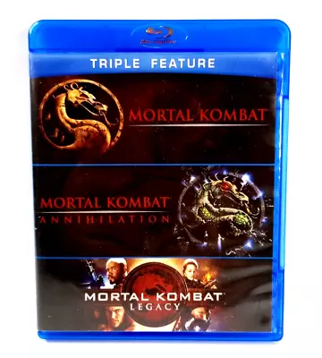Mortal Kombat/Mortal Kombat 2/Mortal Kombat: Legacy (Blu-ray 2014 3-Disc Set) • $11.99