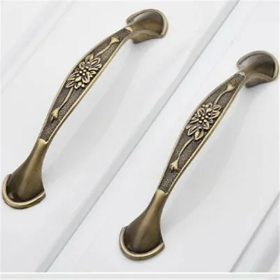 Bronze Decorative Cabinet Drawer Pull For Cupboard Wardrobe Handle 96mm/128mm • £2.63