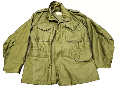 Vtg Alpha Industries M65 Jacket Mens Med Reg Green 1971 Military Field Jacket • $99.99