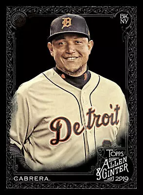 2019 Topps Allen & Ginter X Miguel Cabrera #112 • $2