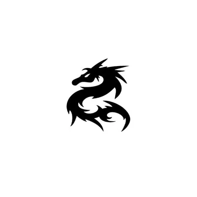 New Dragon Vinyl Decal  Car Window Water Bottles  Pick Size Color  • $2