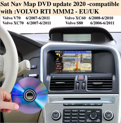 Sat Nav Map DVD Update 2020 -compatible With VOLVO  XC60 S80 RTI MMM2 - EU/UK • $22.37