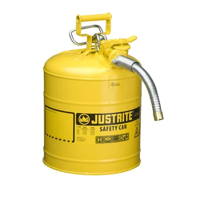 Justrite 5 Gal Accuflow Steel Safety Diesel Fuel Can Type Ii • $127.43