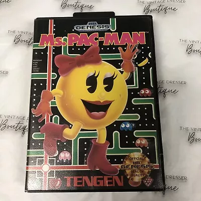 Ms. Pac-Man Sega Genesis Game Mrs. Miss Pacman Complete No Manual Tested • $6.99