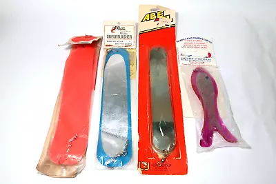 Luhr Jensen Martin Superflasher Abe And Al Bechhold Salmon Trolling Flashers! 4 • $30