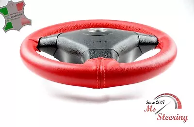 For Dodge Magnum 05-08 Red Leather Steering Wheel Cover Red 2 Stit • $48.96