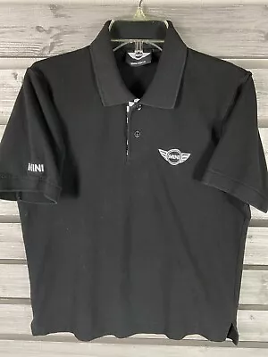 Mini Cooper Black Short Sleeve Polo Shirt Mens M • $10.04