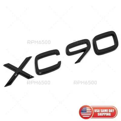 Volvo XC90 Rear Liftgate Letter Logo Badge Nameplate Emblem Sport Gloss Black • $27.99