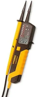Martindale VT28 Two Pole Voltage And Continuity Tester With LCD Display Yellow  • £110.64
