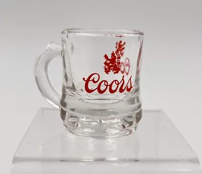 Coors Mini Beer Stein Glass Shot Glass Novelty Man Cave Bar • $5.99