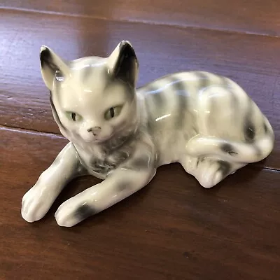 Vintage Porcelain Cat Figurine Kronenadler Grafenthal Germany Germany 7899 • $39.95