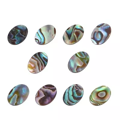 Choker Necklace For Women 10x Flat Oval Natural Abalone Shell Beads • £9.71