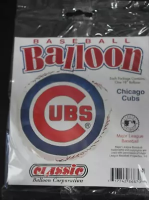 MLB Chicago Cubs 18  Round Mylar Balloon Baseball Party • $3