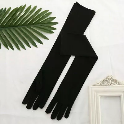 Womens Matte Long Gloves Opera Wedding Bridal Evening Party Prom Costume Gloves • $6.99