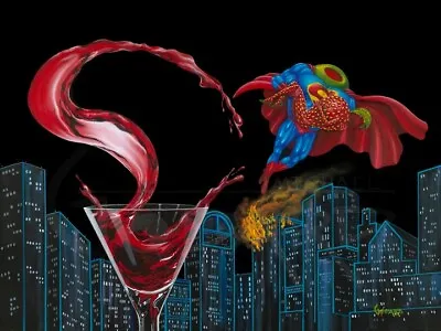 Michael Godard  Supertini   (G) - Giclée On Canvas • $595