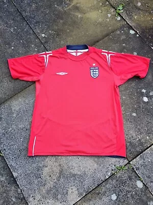 England 2004-06 Red Away Football Shirt | Size XL | Official Authentic Product • £5