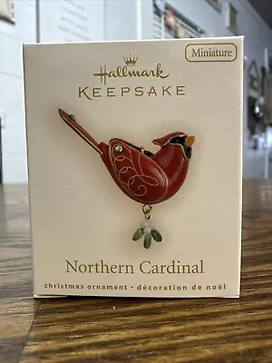 Hallmark Keepsake Miniature Ornament 2009 Beauty Of Birds Northern Cardinal NEW! • $92.99