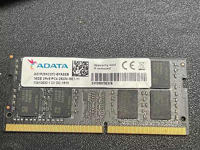 ADATA 16GB DDR4 Laptop RAM 2933VMHz  260pin SoDimm AO1P29KCST2-BYASSB • $22