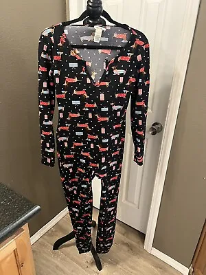 Shosho Weiner Dog One Piece Pajamas Medium • $10