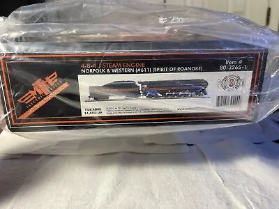 MTH HO SCALE N&W J Class #611 “ Spirit Of Roanoke”w/factory DCC/DCS And Sound.￼ • $750