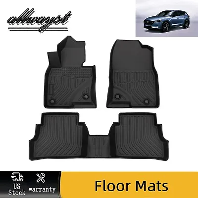 For 2017-2023 Mazda CX-5 Floor Mats Liner TPE Front Rear All Weather 3pcs • $56.40