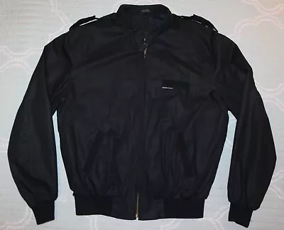 Vintage Members Only Black Jacket - Europe Craft - Size 42 • $19.95