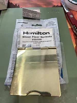 £0.99 • Buy Hamilton 81DUS5B Sheer Floor Socket 5A I Switched Brass
