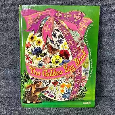 Vintage Easter Book The Golden Egg Book Margaret Wise Brown 1976 Hardcover • $20